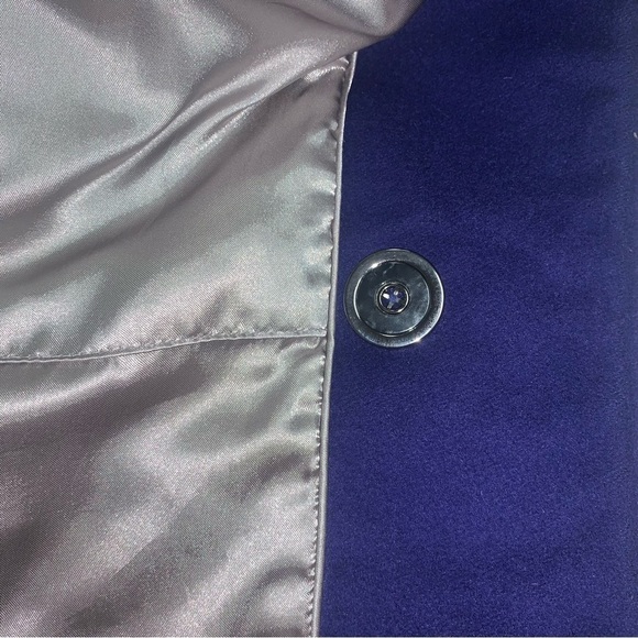 Pendleton Vintage Wool Coat Single-Breasted Button Outerwear Blue Size 10 Petite - Picture 9 of 9